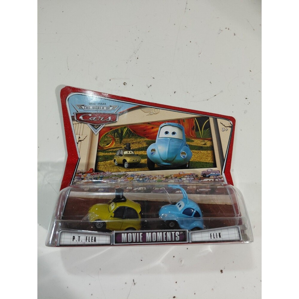 NIP Mattel 1:55 DieCast Disney World of Cars Movie Moments PT Flea & Flick